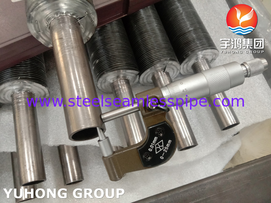 ASME SB163 N04400 এয়ার কুলার এবং গ্যাস রিবোয়েলারের জন্য অ্যালুমিনিয়াম ফিন সহ এমবেডেড ফিন টিউব