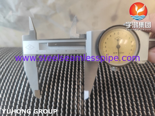 ASME SA312 TP347 স্টেইনলেস স্টীল HFW Serrated Tube With Stainless Fin Strip For Economizer