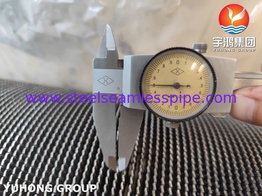 ASME SA312 TP347 স্টেইনলেস স্টীল HFW Serrated Tube With Stainless Fin Strip For Economizer