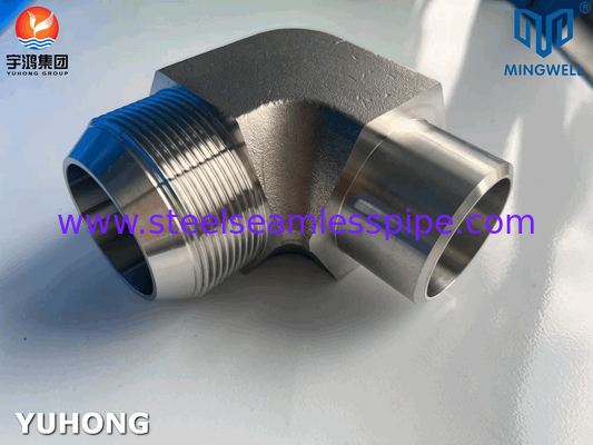 316L হাইড্রোলিক স্টেইনলেস স্টীল ফিটিং 90° Elbow