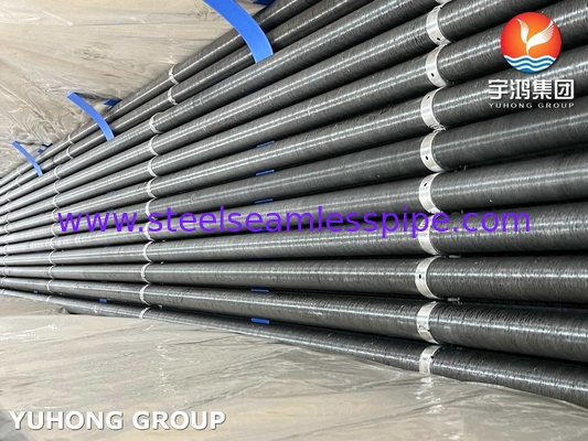 ASTM A179 কার্বন স্টীল সিউমলেস টিউব অ্যালুমিনিয়াম ফিন জি টাইপ ফিন টিউব শুকনো কুলার টাওয়ারের জন্য
