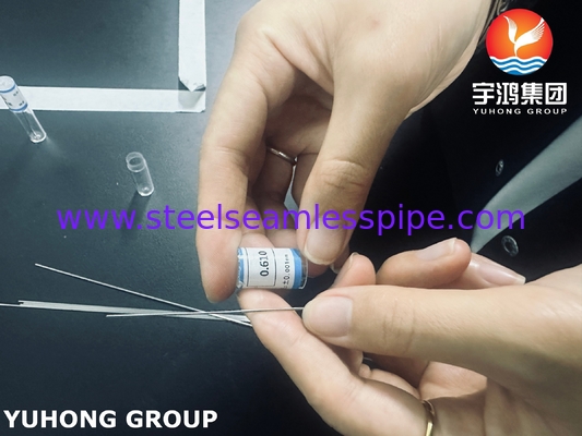 টিস্যু নমুনা নিষ্কাশনের জন্য SUS304 ISO9626 20G স্টেইনলেস স্টীল বায়োপসি ইগল টিউব 0.9 * 0.15MM