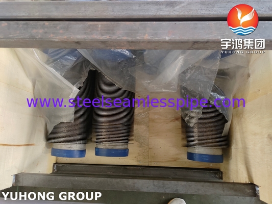 ASME SA312 TP347H স্টেইনলেস স্টীল সিউমলেস পাইপ সঙ্গে SS ফিন স্ট্রিপ জন্য হিটার