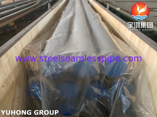 ASME SA312 TP347H স্টেইনলেস স্টীল সিউমলেস পাইপ সঙ্গে SS ফিন স্ট্রিপ জন্য হিটার