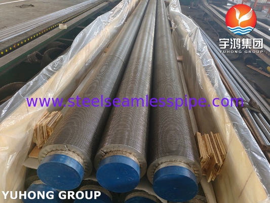 ASME SA312 TP347H স্টেইনলেস স্টীল সিউমলেস পাইপ সঙ্গে SS ফিন স্ট্রিপ জন্য হিটার