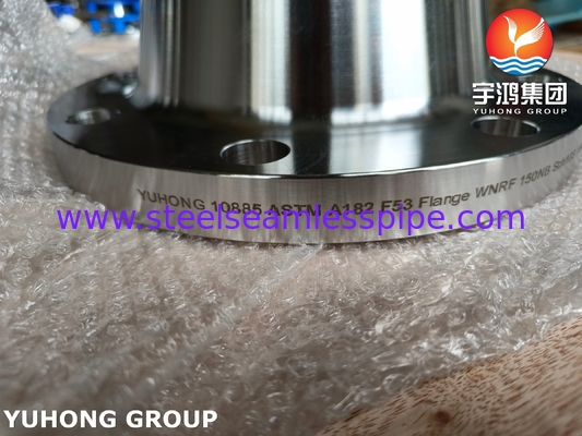 সুপার ডুপ্লেক্স 2507 ফ্ল্যাঞ্জ ASTM A182 F53 UNS S32750 সুপার ডুপ্লেক্স ওয়েল্ড নেক ফ্ল্যাঞ্জ