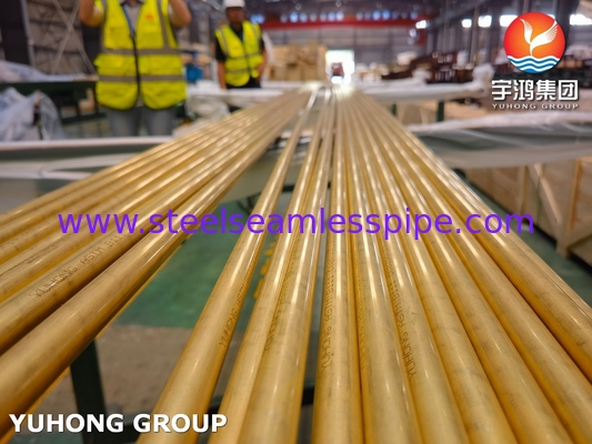 ASME SB111 C68700 তাপ এক্সচেঞ্জারের জন্য সিউমলেস ব্রাস টিউব O61