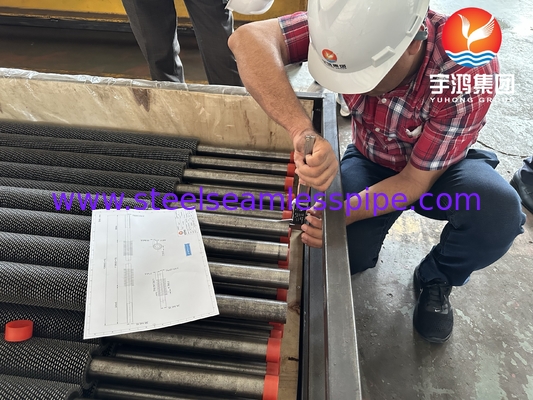 ASME SA213 T22 শোধনাগার প্রকল্পের জন্য খাদ ইস্পাত HFW Serrated Fined টিউব