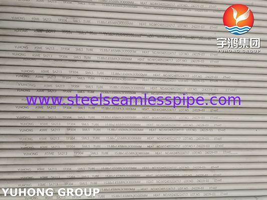 ASME SA213 TP304 S30400 স্টেইনলেস স্টিল সিমলেস টিউব বয়লারের জন্য