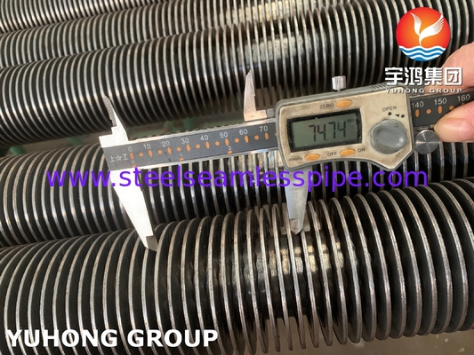 ASTM A106 GR.B U টাইপ HFW ফিন টিউব বর্জ্য তাপ বয়লার এয়ার হিটারে