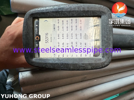 ASME SA213 TP316 S31600 Stainless Steel Seamless Tube For Heat Exchanger