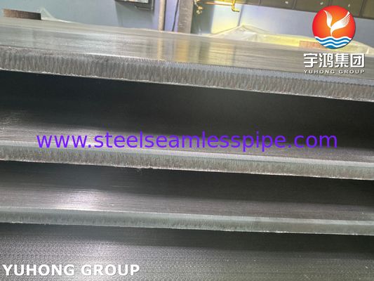 বিস্ফোরক ক্ল্যাড প্লেট ASME SA516 Gr.70 কার্বন স্টিল ক্ল্যাডিং ASME SB127 মোনেল 400