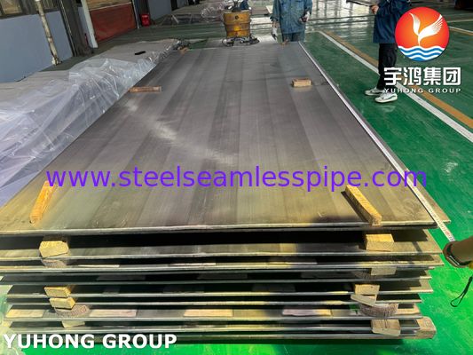 বিস্ফোরক ক্ল্যাড প্লেট ASME SA516 Gr.70 কার্বন স্টিল ক্ল্যাডিং ASME SB127 মোনেল 400