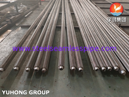 ASTM A213 TP316L তৈল কুলার রেফ্রিজারেশন সিস্টেমের জন্য অনুদৈর্ঘ্য ওয়েল্ডিং ফিন টিউব
