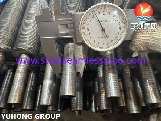 এয়ার কুলড হিট এক্সচেঞ্জারের জন্য AL1060 ফিন সহ ASME SA179 ক্ষত L টাইপ ফিন টিউব
