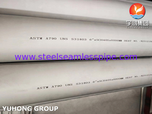 ASTM A790 / ASME SA790 S31803 ডুপ্লেক্স স্টেইনলেস স্টীল পাইপ