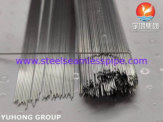 SUS304 মেডিকেল গ্রেড স্টেইনলেস স্টিল ইন্ট্রাভেনাস ইন্ডেলিং নিডেল টিউব, ব্যাক কাট টিপ