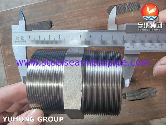 ASTM A182 F316L BSP ইউনিয়ন হেক্স নিপল প্রেসার ফোরজিং