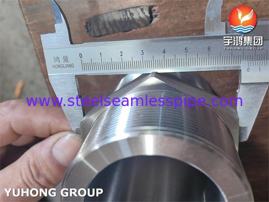 ASTM A182 F316L BSP ইউনিয়ন হেক্স নিপল প্রেসার ফোরজিং