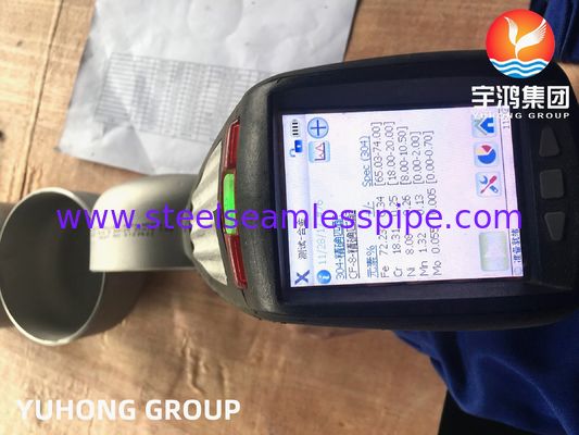 A403 WP304 / WP304L স্টেইনলেস স্টিল ক্যাপ, বাট ওয়েল্ড ফিটিংস B16.9, চাপপূর্ণ পাত্র তৈরির জন্য