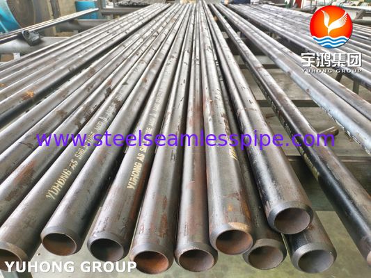 ASTM A335 P11 P22 ALLOY STEEL SEAMLESS PIPE SCH80 SCH40 কালো পেইন্টিং সারফেস তেল ও গ্যাসের জন্য বেভেলড প্লেইন শেষ