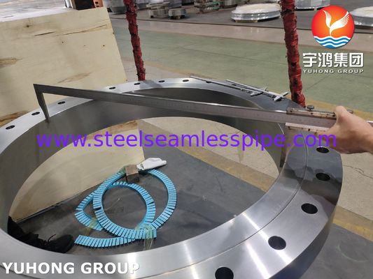 ASME SA350 LF2 CL1 তাপ এক্সচেঞ্জার যন্ত্রাংশ টপ বডি ফ্ল্যাঞ্জ বটম ফ্ল্যাঞ্জ