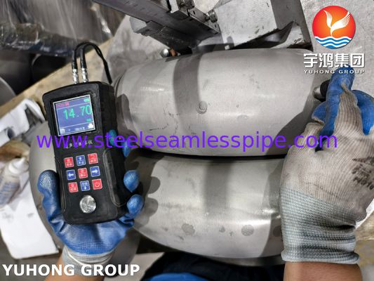 ASTM A403 WP321H স্টেইনলেস স্টীল পাইপ ফিটিং ASME B16.9 Buttweld 180° Elbow