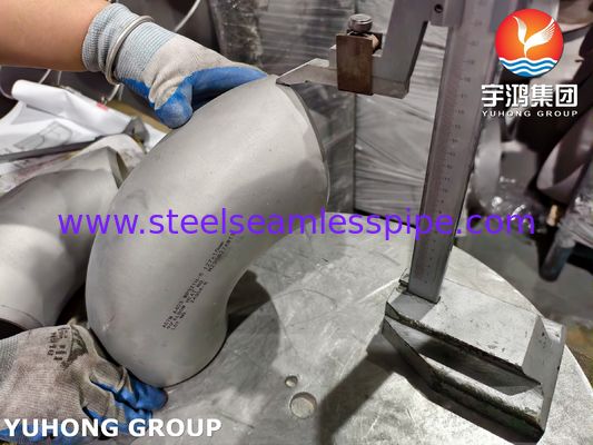 ASTM A403 WP321H স্টেইনলেস স্টীল পাইপ ফিটিং ASME B16.9 Buttweld 180° Elbow