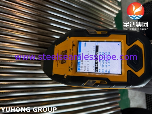 ASTM A249 TP316L ঢালাই করা টিউব সময়সূচী 10S তাপ বিনিময়কারী এবং বয়লার টিউব