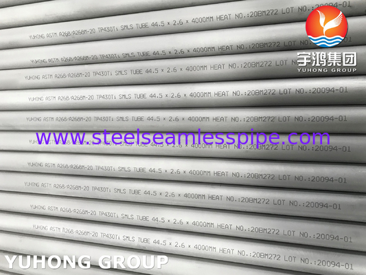 ASTM A268 TP430Ti Ferritic Martensitic স্টেইনলেস স্টীল Seamless টিউব