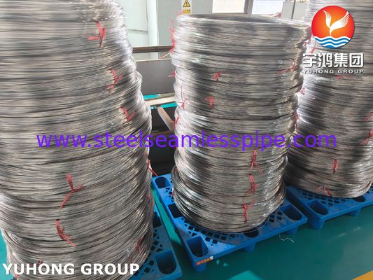 ইনজেকশন সূঁচ টিউবগুলির জন্য SUS304 কয়েল্ড স্টেইনলেস স্টিল মেডিকেল কৈশিক টিউবিং ISO9626