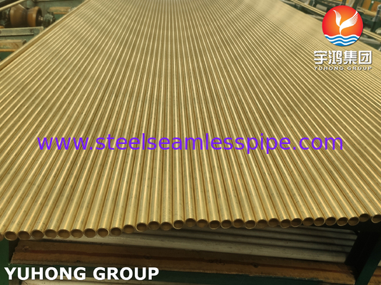 ASTM B111 C68700 তাপ বিনিময়কারীর জন্য বিজোড় কপার অ্যালয় টিউব