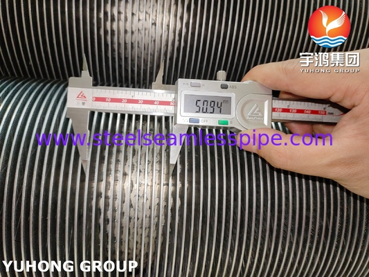 ASTM A376 TP347H তাপ এক্সচেঞ্জার এবং বয়লারের জন্য সলিড ফিন টিউব