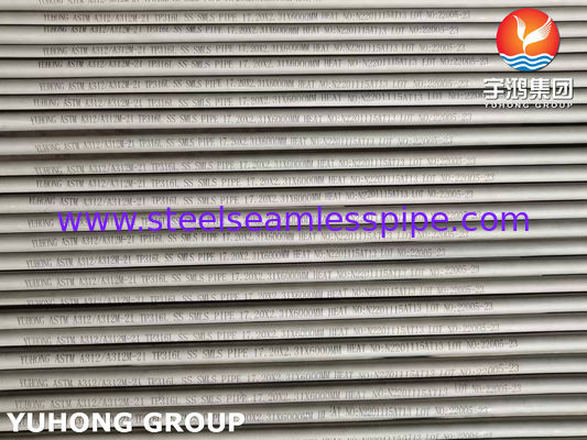 পেট্রোকেমিক্যাল অ্যাপ্লিকেশনগুলির জন্য এডি কারেন্ট, হাইড্রোস্ট্যাটিক এবং আল্ট্রাসনিক পরীক্ষার সাথে ASTM A312 TP316L স্টেইনলেস স্টিল সিমলেস পাইপ