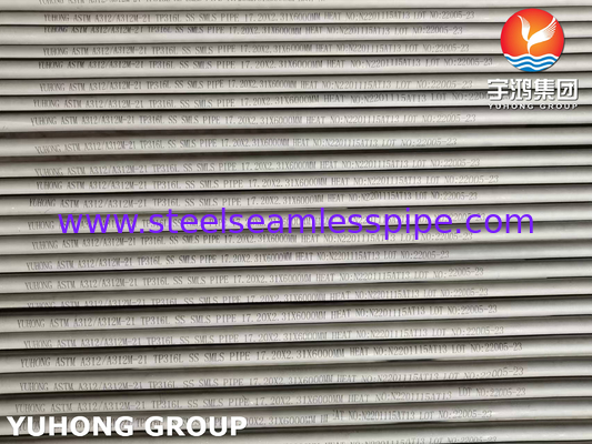 পেট্রোকেমিক্যাল এর জন্য ASTM A312 TP316L (UNS S31603) স্টেইনলেস স্টিল সীমলেস পাইপ