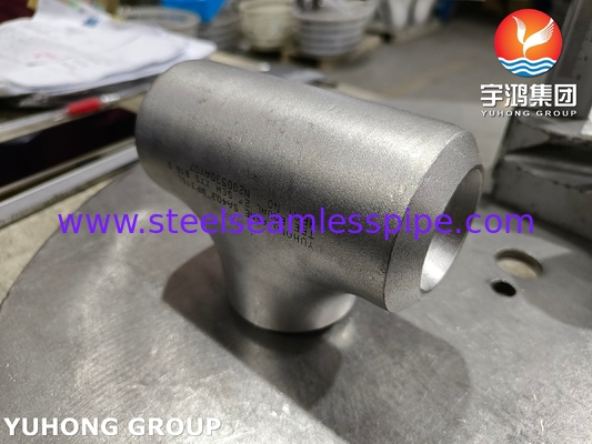 উচ্চ চাপ WP316L স্টেইনলেস স্টীল সমতুল্য Tee ASTM A403 সঙ্গতিপূর্ণ Buttweld ফিটিং