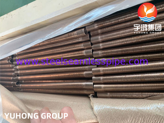 ASTM B111 C70600 কপার নিকেল স্টিল লো ফিন টিউব হিট এক্সচেঞ্জারের জন্য