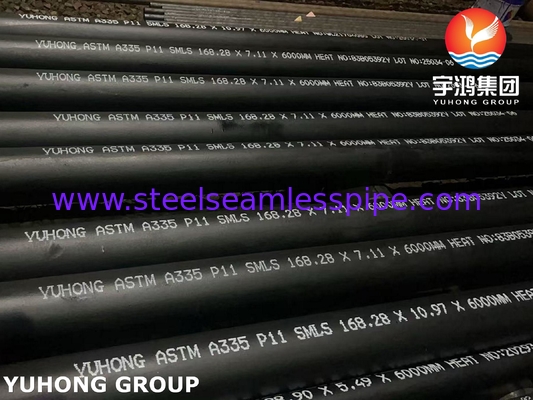 উচ্চ তাপমাত্রা পরিষেবা জন্য ASTM A335 P11 সিউমলেস Ferritic খাদ-স্টিল পাইপ