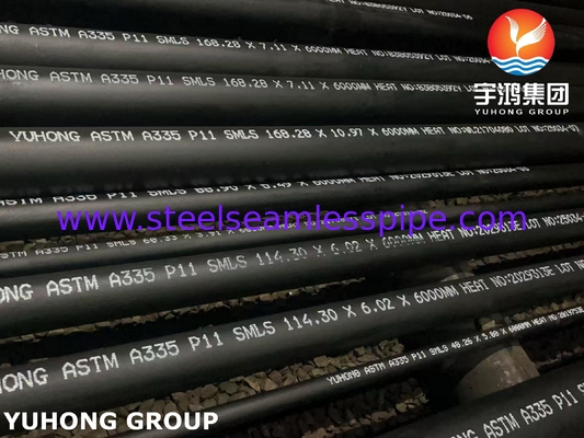 উচ্চ তাপমাত্রা পরিষেবা জন্য ASTM A335 P11 সিউমলেস Ferritic খাদ-স্টিল পাইপ