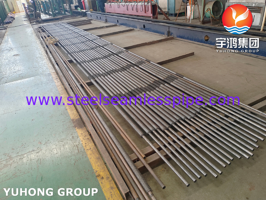 এএসটিএম A106 Gr.B কার্বন ইস্পাত U Bend HFW Solid Fin Tube For Diesel Engine Exhaust Economizers