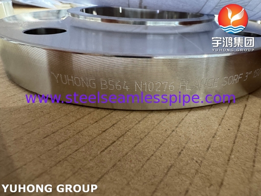 ASTM B564 UNS N10276 C276 বিপজ্জনক শিল্প বর্জ্যের জন্য আরএফ ফ্ল্যাঞ্জের উপর স্লিপ