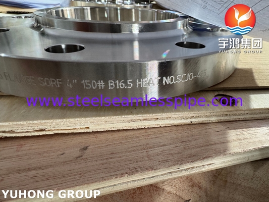 ASTM B564 UNS N10276 C276 বিপজ্জনক শিল্প বর্জ্যের জন্য আরএফ ফ্ল্যাঞ্জের উপর স্লিপ