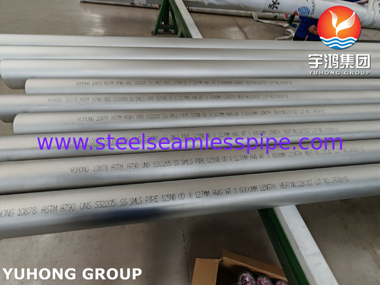 তেল গ্যাস শিল্পের জন্য ASTM A790 S32205 ডুপ্লেক্স স্টেইনলেস স্টিল পাইপ