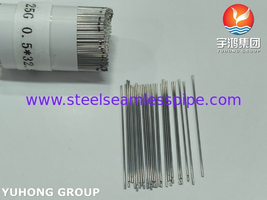 SUS304 25G ড্যান্টাল এন্ডোডনটিক ইরিগেশন ইগল টিউব এক পাশের ভেন্ট সহ, খোলা শেষ
