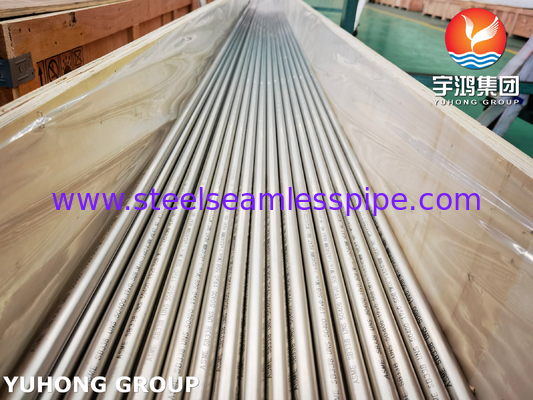 ASME SB338 UNS R50400 কন্ডেন্সার এবং তাপ বিনিময়কারীর জন্য বিজোড় টাইটানিয়াম টিউব