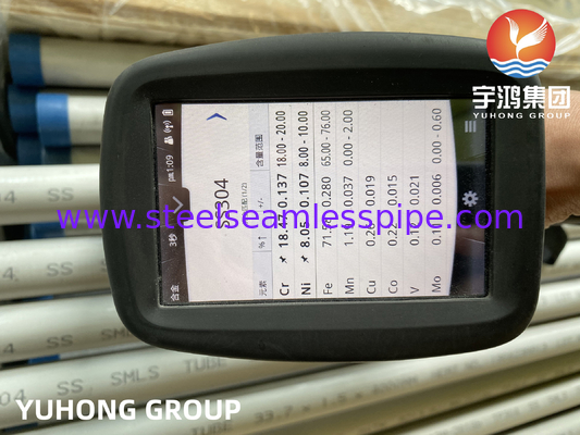 ASTM A213 TP304 স্টেইনলেস স্টিল সিমলেস টিউব তাপ বিনিময়কারী এবং বয়লারের জন্য