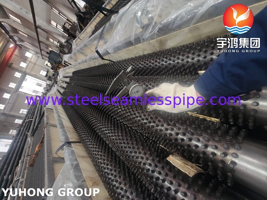 ASTM A335 Gr P5 অ্যালাে ইস্পাত স্টাডেড ফিনড টিউব রিফাইনারি হিটিং ফার্নেসের জন্য