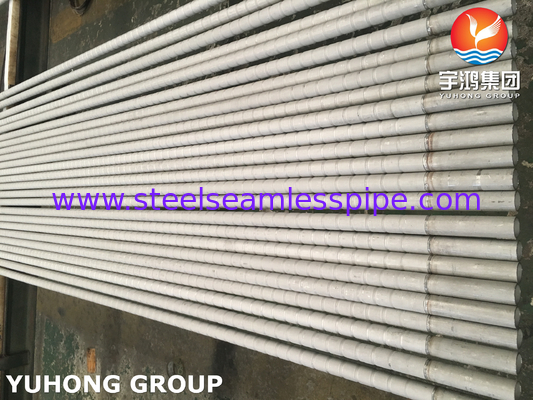 তাপ বিনিময়কারীর জন্য TP304 / TP304L TP316 / TP316L স্টেইনলেস স্টিলের ঢেউখেলানো ফিন টিউব