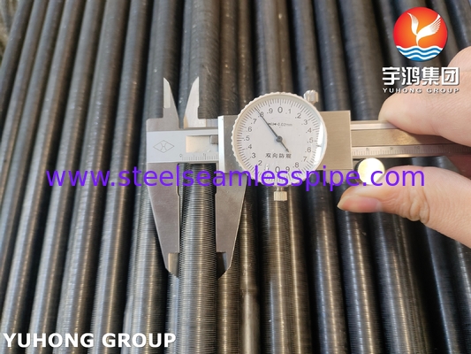 কার্বন ইস্পাত টিউব A333 GR.1 নিম্ন ফিন টিউব বাষ্পীভবন এবং chillers জন্য