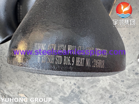 রাসায়নিক শিল্পের জন্য ASTM A234 WP11 CL2 অ্যালাে স্টিল ফিটিং বাটওয়েল্ড B16.9